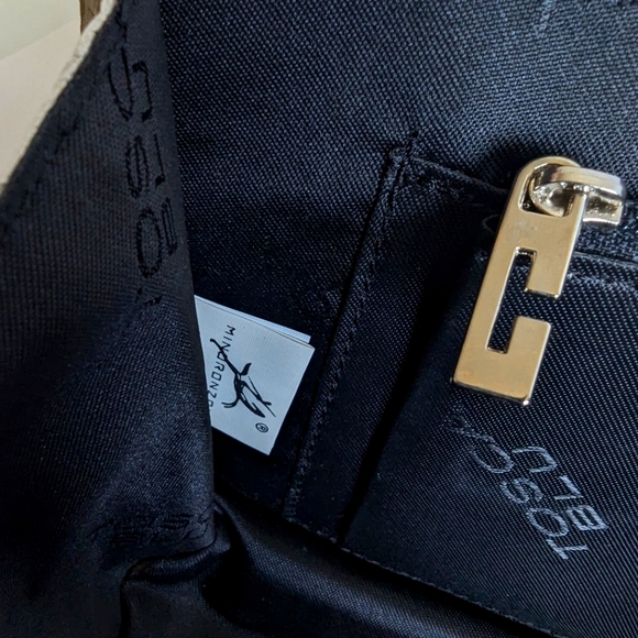 Tosca Blu Handbag Croc Embossed Leather w/ hints of Metallic Silver - Picture 7 of 14